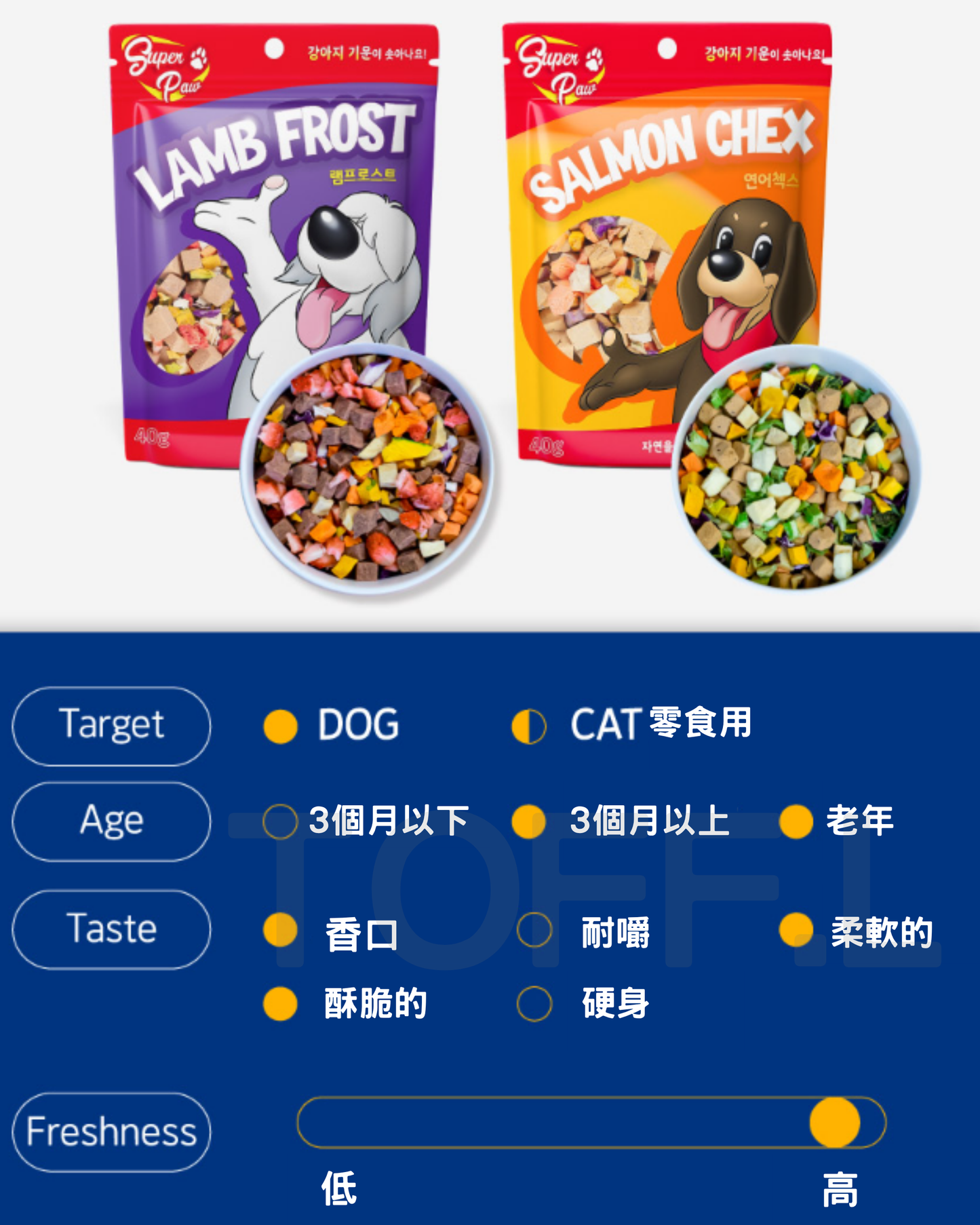 SuperPaw 三文魚味狗狗粟米片