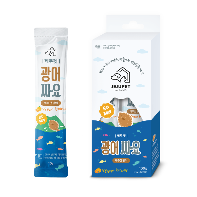JEJUPET 比目魚肉泥條 광어짜요