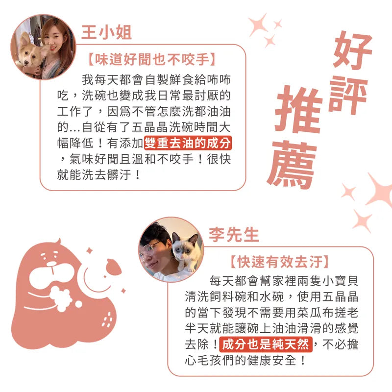 Abao【純淨洗劑】五晶晶益生菌潔淨洗碗精