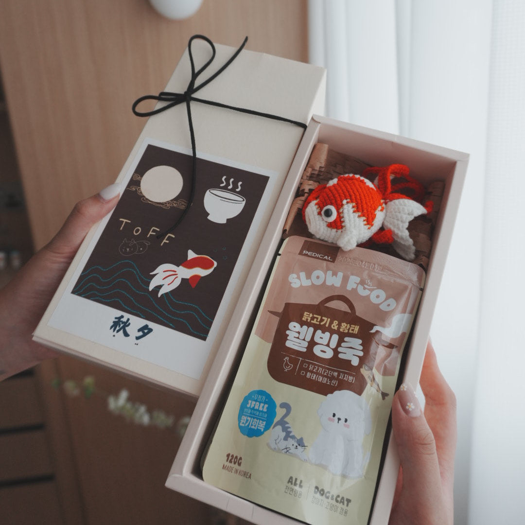 🍲韓式寵物粥品+金魚小燈籠禮盒🌕🏮